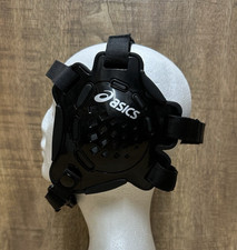 Asics Conquest wrestling ear guard head gear pad black adjustable straps