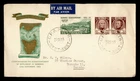 DR WHO 1953 AUSTRALIA FDC TASMANIA ANIV COMBO 2S M81911