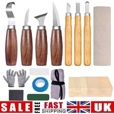 Wood Carving Chisel Set Woodworking Tool with Sharpening Stone &Honing Guide Kit