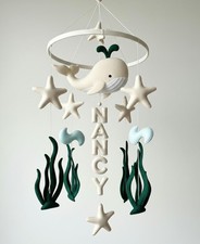 Ocean Baby Mobile Whale Neutral Sea Creature Mobile Under The Sea Ocean Cot Mob  