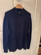 G.H. Bass Co. Mens Sweater Navy Long Sleeve  Size X Large