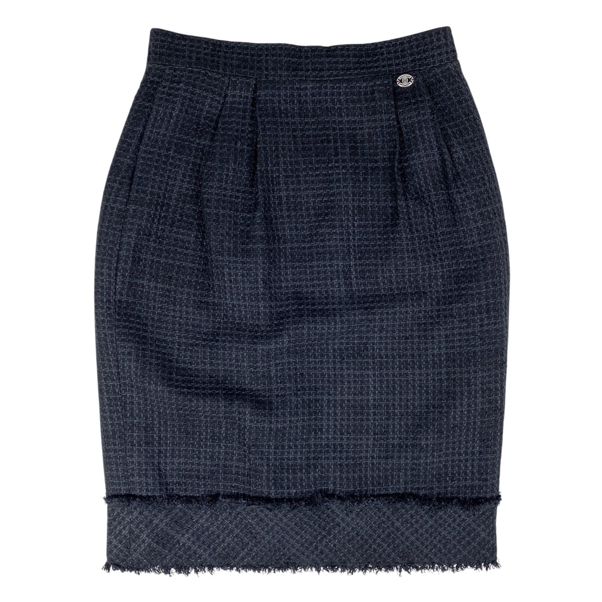 CHANEL Tweed setup (Interlocking) CC logo fringe … - image 4