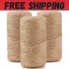 984 FT Natural Jute Twine, Twine String, 3ply Thin Ribbon Hemp Twine, Twine for
