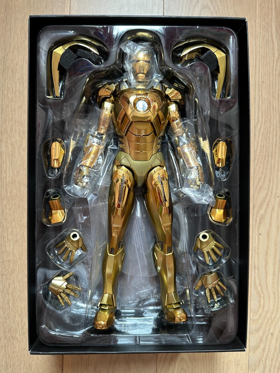 🔥 Hot Toys MMS341 Iron Man 3 Mark XXI 21 Midas (Gold Chrome