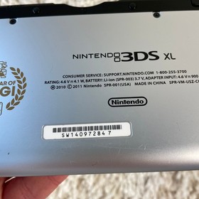 Nintendo 3DS XL Mario & Luigi Dream Team Silver Handheld SPR-001 Tested