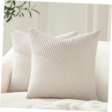 26x26 inches Euro Pillow Covers Set of 2 White 26" x 26" Pack of 2 Cream