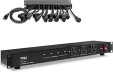 19 Outlet 1U 19" Rackmount PDU Power Distribution Supply Center Conditioner Stri