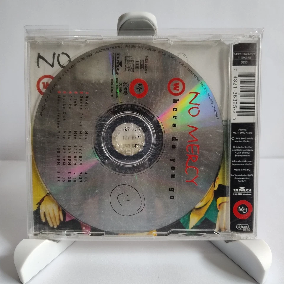 No Mercy – Where Do You Go, Maxi-CD (G-/G-), MM-163 - Bild 2 von 2
