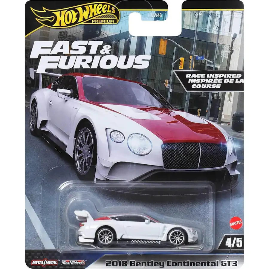 Hot Wheels Fast and Furious 2018 Bentley Continental GT3 1:6