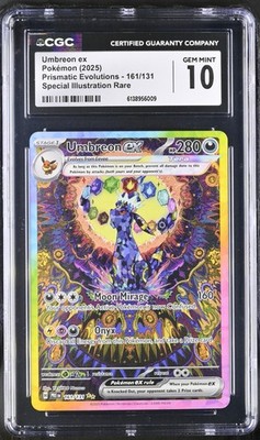 Umbreon Ex SIR 161/131 Prismatic Evolutions Pokemon TCG CGC 10 GEM