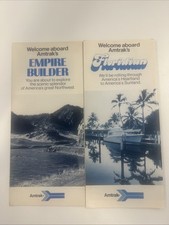 Vintage 1970’s Amtrak Route Map/Travel Brochures Empire Bulilder & Floridian