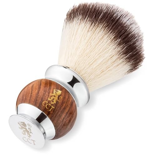 Blaireau rasage homme anti-irritations en bois naturel pour peau sensible