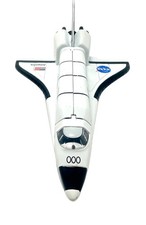United States NASA Space Shuttle Atlantis Diecast  Plastic Pull Back Toy 7.5