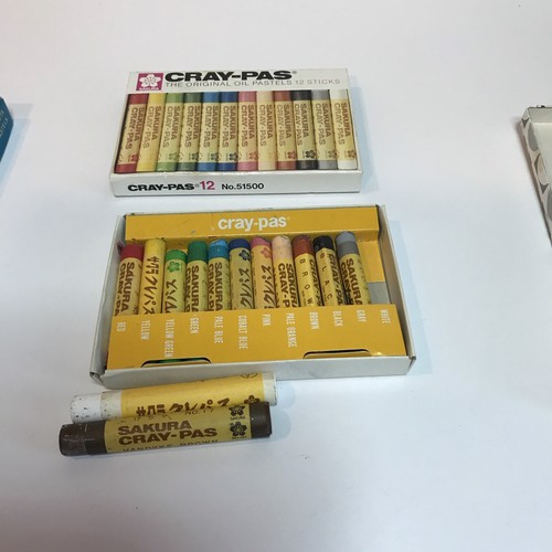 Vintage Oil Pastels Lot 13 Cray-pas, 3 Holbein, 14 Binney & Smith, 1 Sennelier - Picture 7 of 9