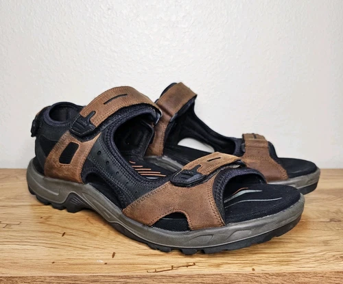 Sandali sportivi ECCO Yucatan Receptor da uomo US 12 EU 46 in pelle marrone nera