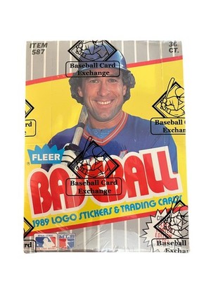 1989 Fleer Baseball Wax Box BBCE FASC Case Code 91302- Free