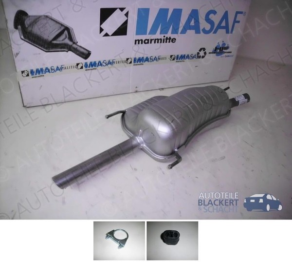 Imasaf ESD Auspuff Endtopf für Opel Astra G Stuf. 1.6/1.8 +16V 62-92KW Steck.-image