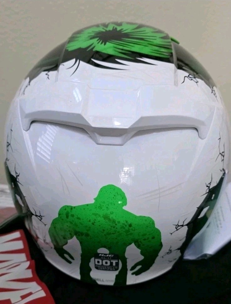 HJC CL-17 Pro x Marvel Colab Incredible Hulk Full Face Helmet SIZE
