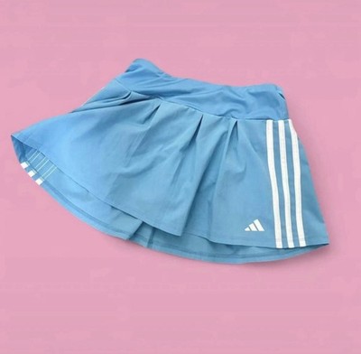 Girls  Adidas Athletic Skirt M 10/12 Built In Shorts Blue Activewear