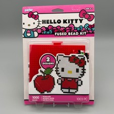 Hello Kitty Fused Bead Kit By Perler With 1000 Beads 2 Designs DIY Craft Set