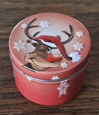 Alte kleine Blechdose Rentier Weihnachten Vintage Sammeln