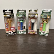 Pop! Pez 4 Marvel 2 Hulk/Loki/Ghost Rider Candy Dispenser NIB Made In USA