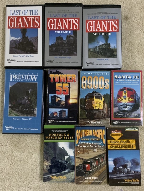 Pentrex Train VHS Lot
