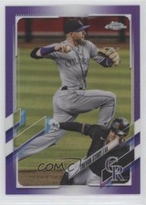 2021 Topps Chrome Purple Refractor 116/299 Trevor Story #158 0q3