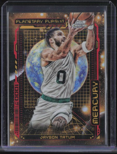 2023 Topps Cosmic Chrome Planetary Pursuit Mercury Jayson Tatum SP Case Hit