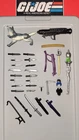 GI Joe Cobra Weapons Accessories Lot Original Hasbro Knives Swords Ect. Lot B