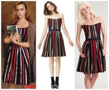 27"waist MARC by MARC JACOBS dress 2 NWT Lily Collins Strapless $628