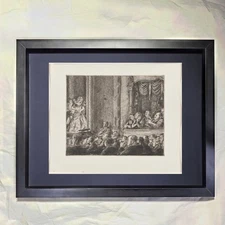 Reginald Marsh "Irving Place Burlesk" CUSTOM FRAMED Art