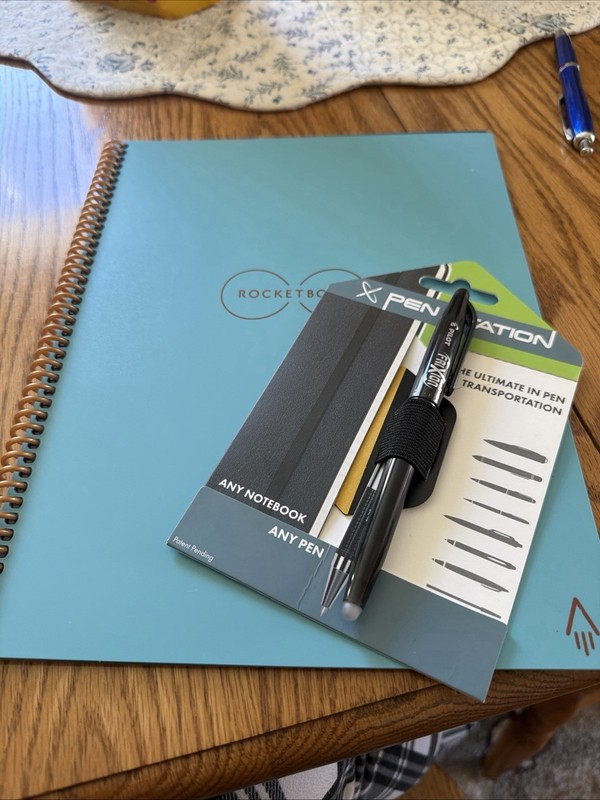 Rocketbook Core Reusable Notebook w/ Frixion Pen 8x11 Dot Grid Blue 32