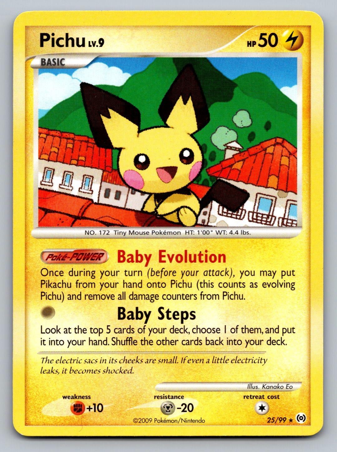 Pichu 25/99 R Arceus Pokemon LP