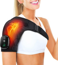 Shoulder Heating Pad with Massage, FSA Eligible Items List, Heated Shoulder Wrap