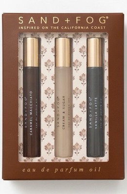 Sand + Fog Perfume Oil Set 3x10ml Caramel Cream Sugar Vanilla Latte