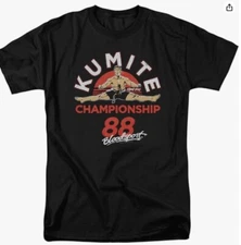 Popfunk Classic Bloodsport Jean-Claude Van Damme Martial Arts Movie T Shirt & St