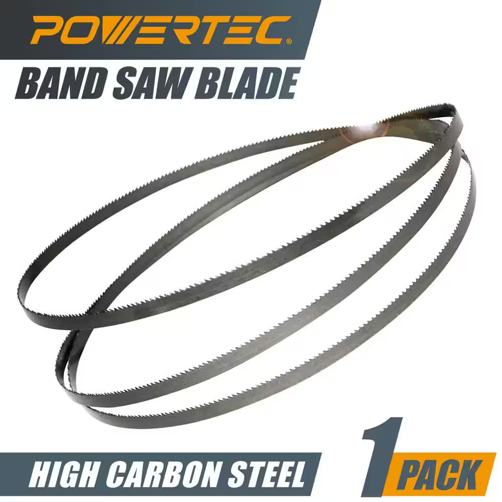 POWERTEC Band Saw Blade 93-1/2" x1/8" x14 TPI x0.025 High Ca