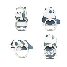 4Pcs Cute Phone Ring Holder Stand, Bear Panda Mobile Phone Stand Holder 360 R...