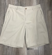Mens Izod Golf Shorts, Medium, Tan, Beige
