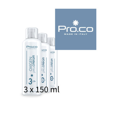 Oxigencream SONDERPREIS 3 für 2 Professional (6%, 9% oder 12% 150ml) Pro.co