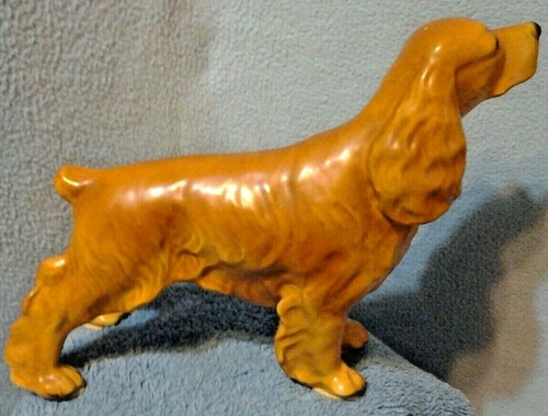 Morton Mortons Studio Cocker Spaniel Buff Keramik Hund Figur stehend Vintage - Bild 3 von 7