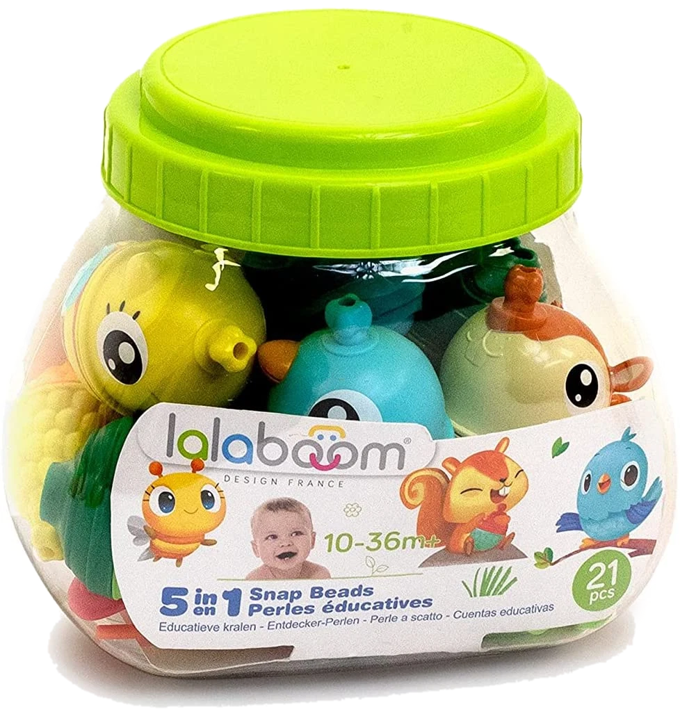 Lalaboom BL221 Lalaboom Barrel of educational beads and 3 eBay