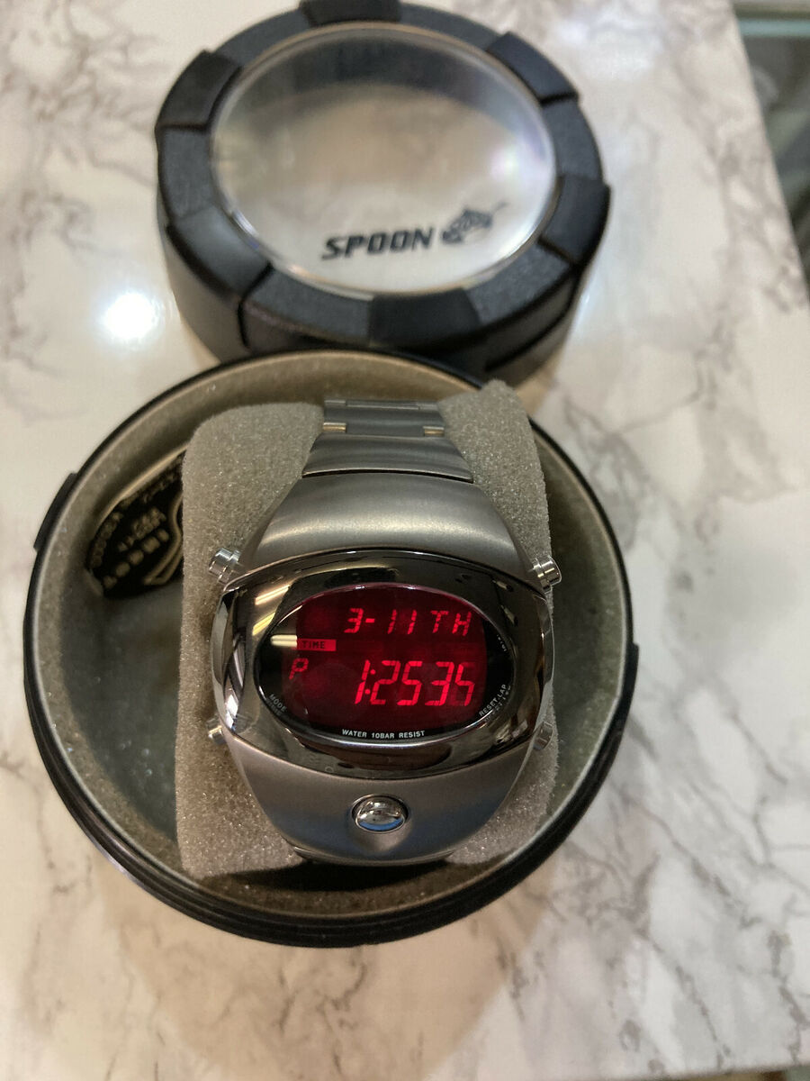 RARE VINTAGE 90S ALBA SPOON TITANIUM INGOT DIGITAL WATCH RARE VINTAGE 90S ALBA SPOON TITANIUM INGOT DIGITAL WATCH