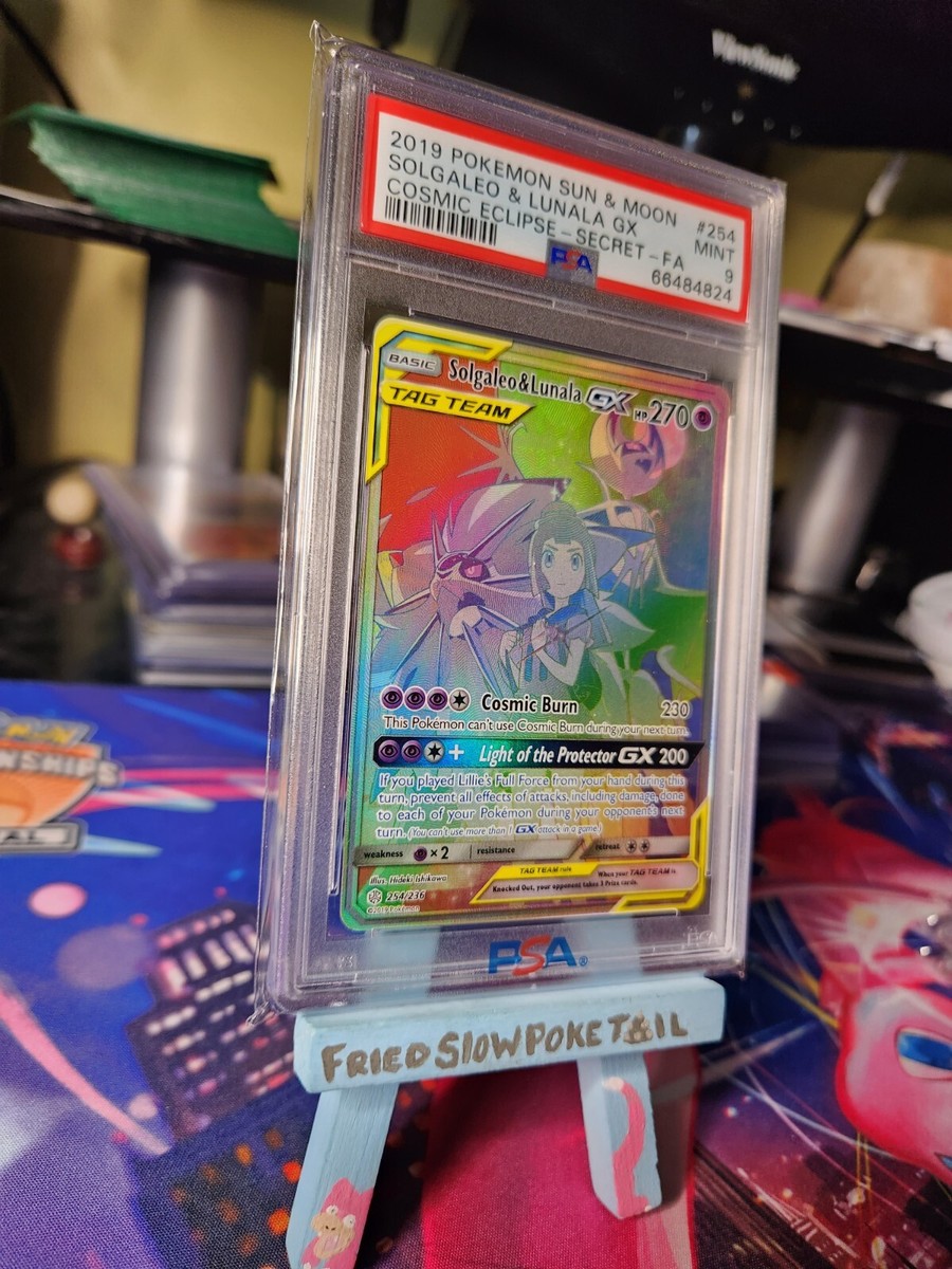 PSA 9 Mint - Solgaleo & Lunala GX 254/236 Pokémon Cosmic Eclipse