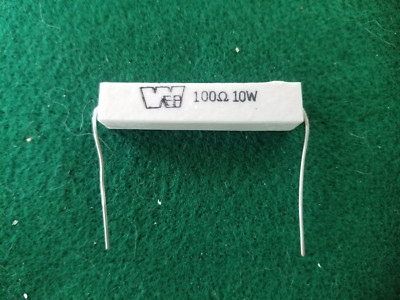 5 PIECE WEP 100 Ohm 100 Ω / 10 W, 10 WATT ±5% CERAMIC WIRE WOUND RESISTOR