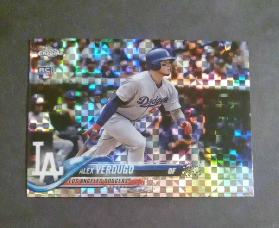 2018 Topps Chrome Alex Verdugo X-Fractor RC