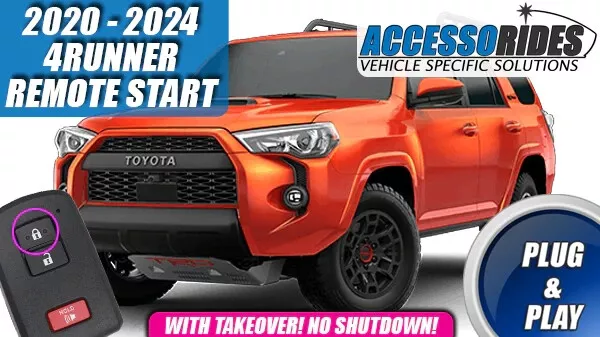 Fits 2020 2024 TOYOTA 4RUNNER w TAKEOVER PUSH START REMOTE START PLUG PLAY
