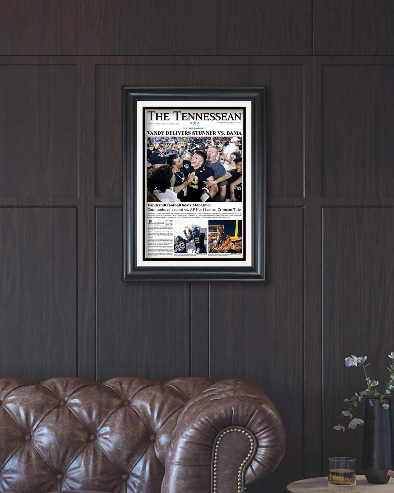 2024 Vanderbilt Commodores' Historic Triumph Over No. 1 Albm - UnFramed