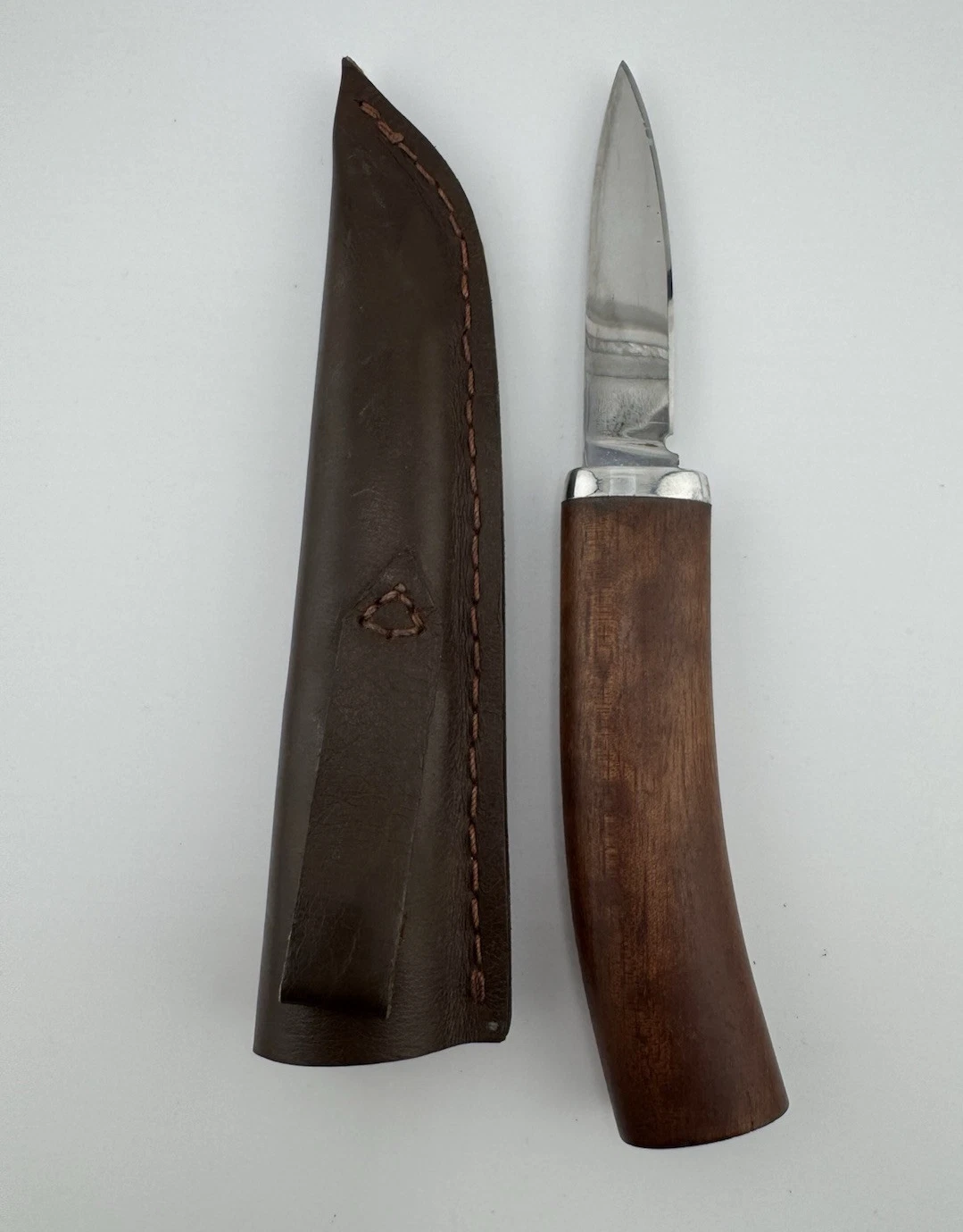 Custom Handcrafted Italian Knife – Leather Sheath, High-Quality Steel, Unique